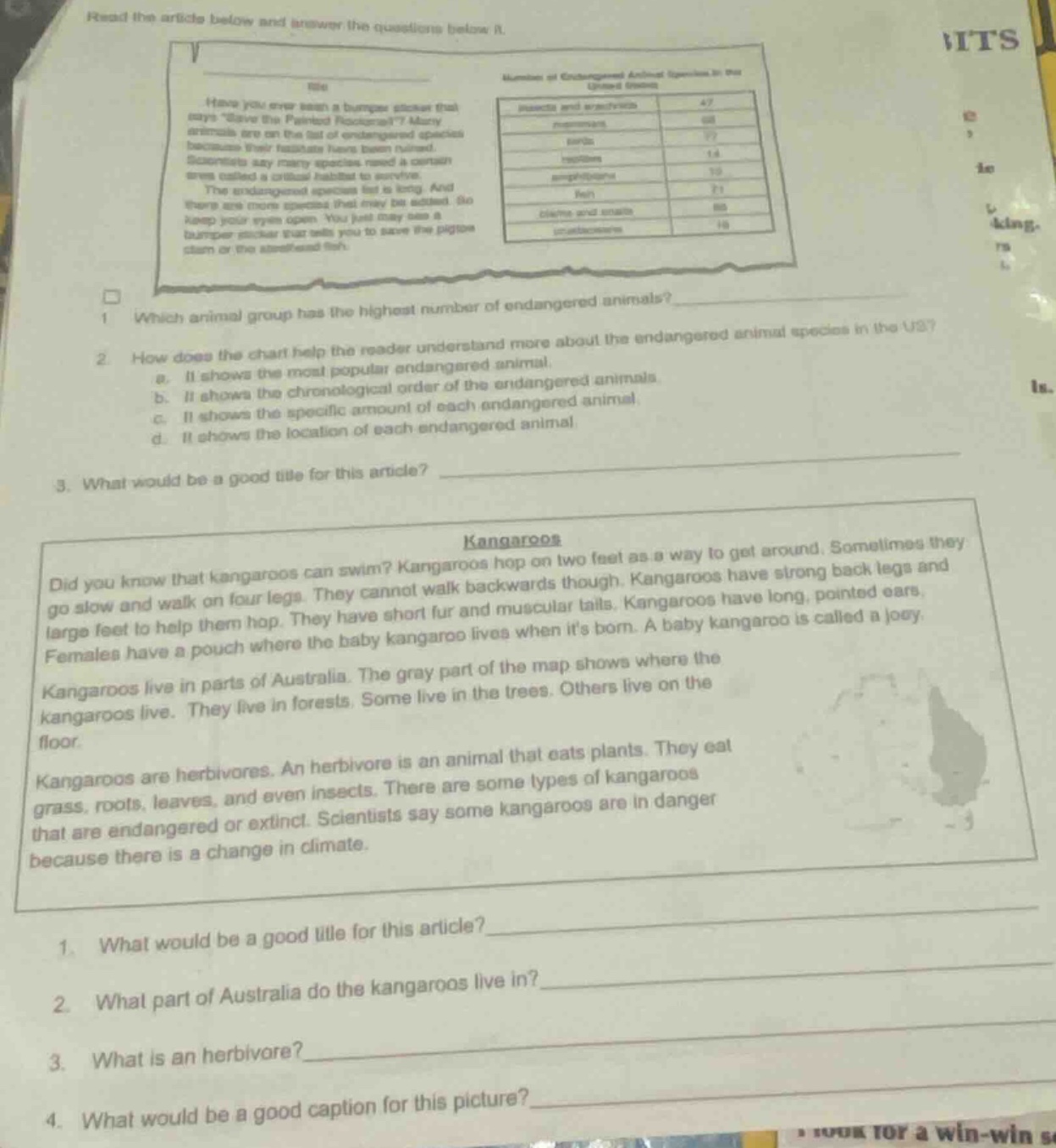 read the article below and answer the questions below it. article about…