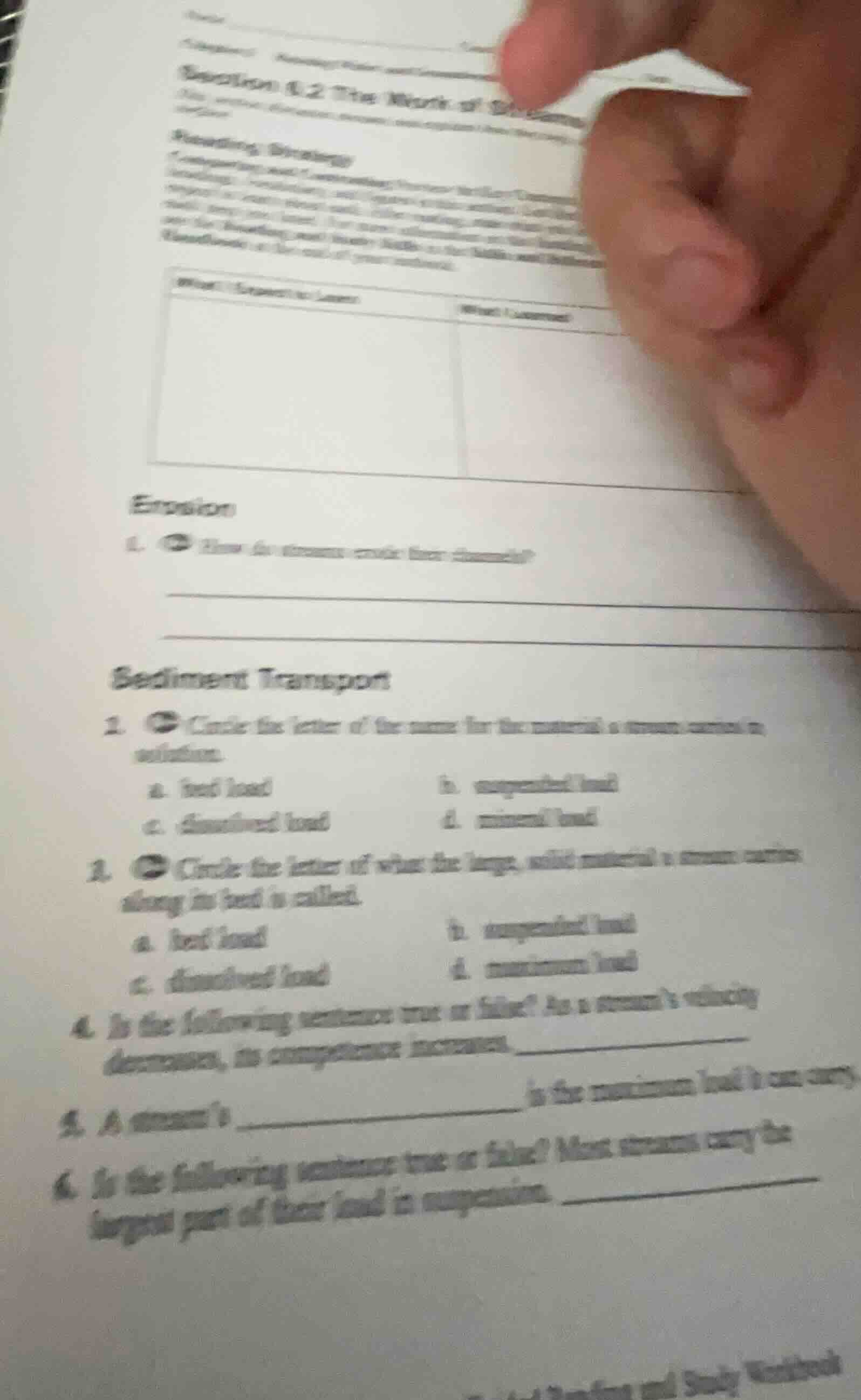 erosion 1. how do streams erode their channels? sediment transport 2. c…