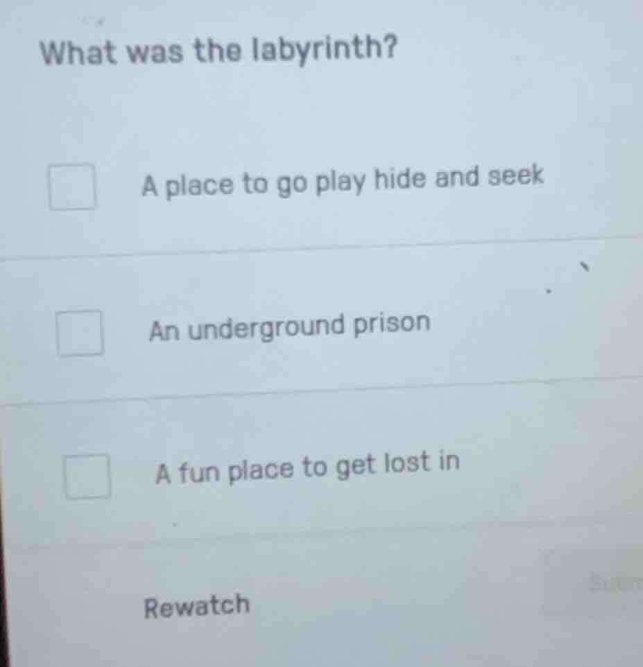 what was the labyrinth? a place to go play hide and seek an underground…