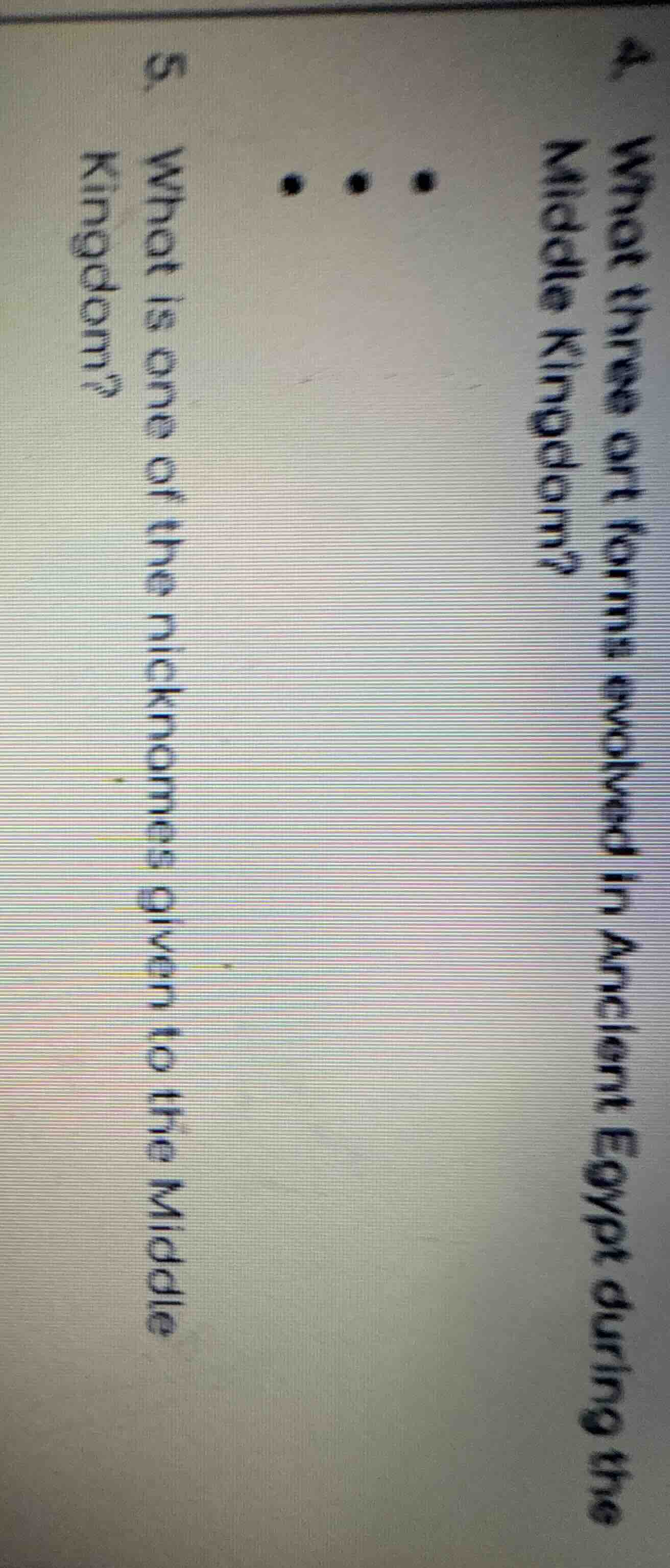 4. what three art forms evolved in ancient egypt during the middle king…