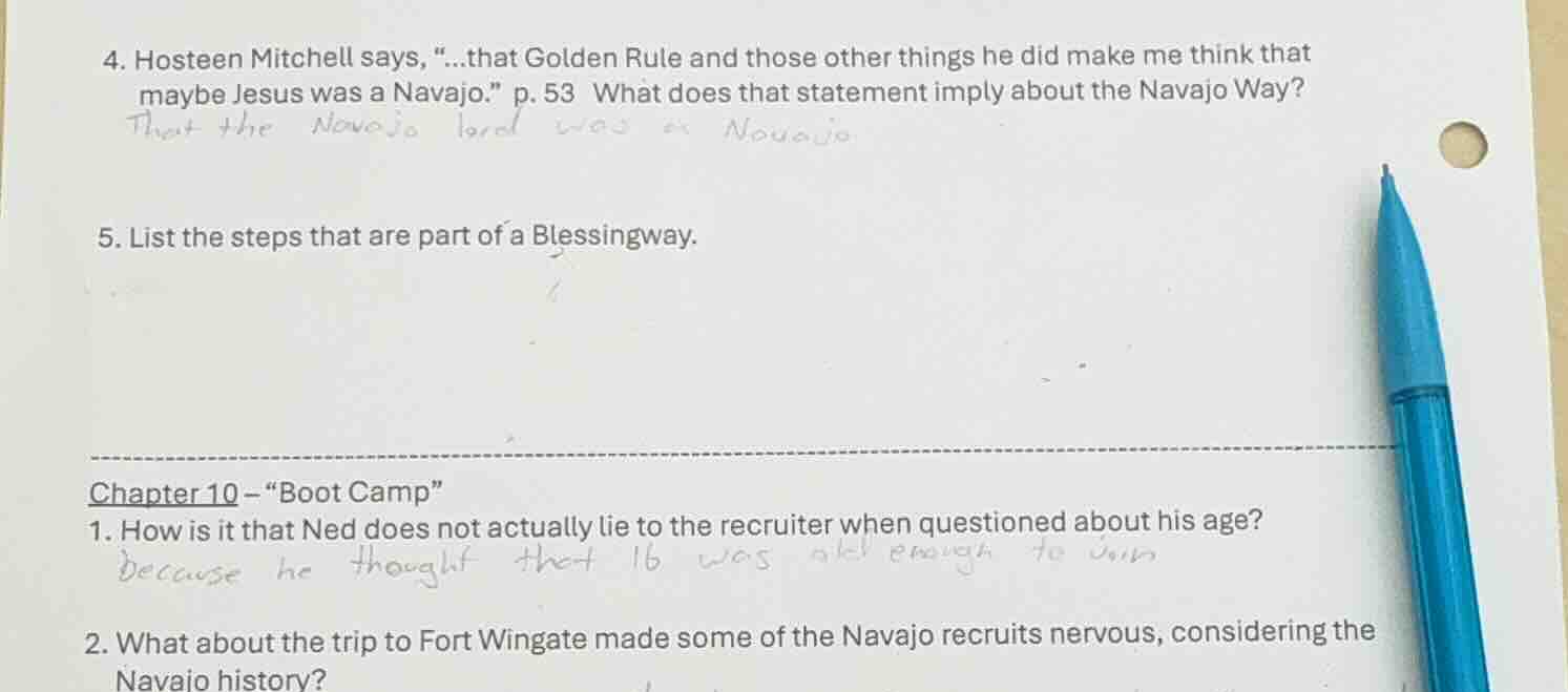 4. hosteen mitchell says, \...that golden rule and those other things h…