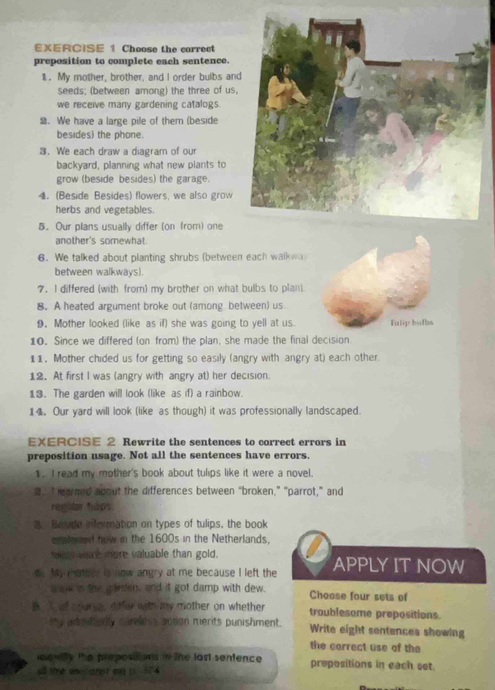 exercise 1 choose the correct preposition to complete each sentence. 1.…