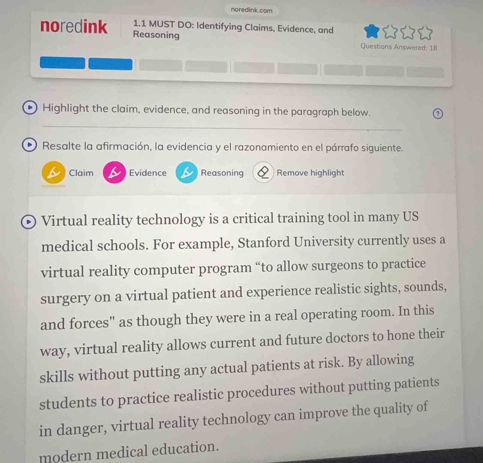 1.1 must do: identifying claims, evidence, and reasoning highlight the …