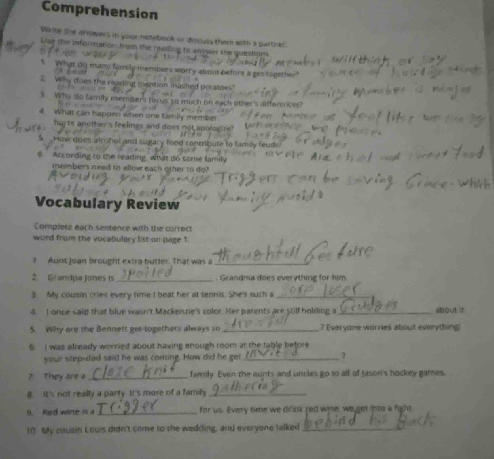 comprehension write the answers in your notebook or discuss them with a…