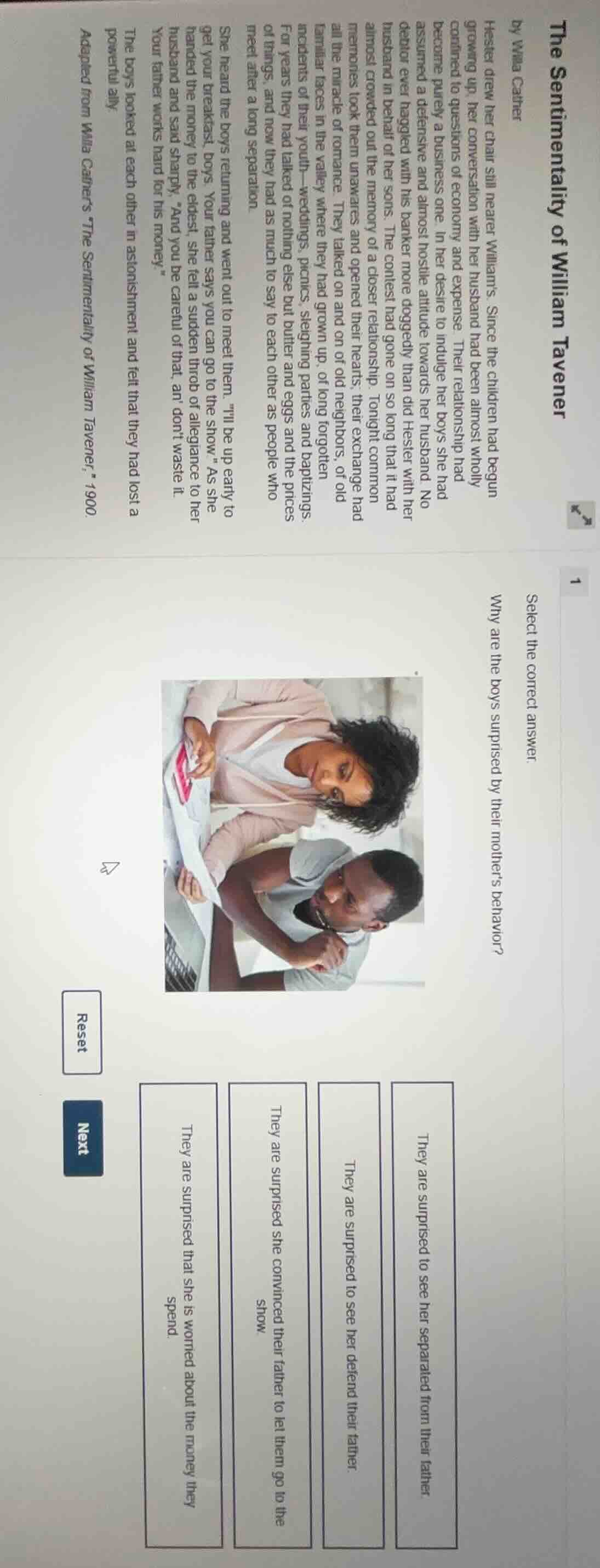 the sentimentality of william tavener by willa cather hester drew her c…