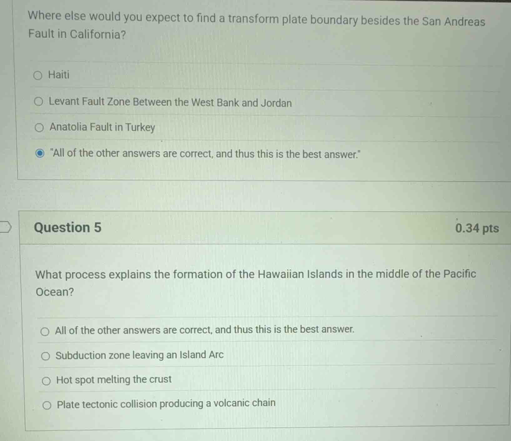 where else would you expect to find a transform plate boundary besides …