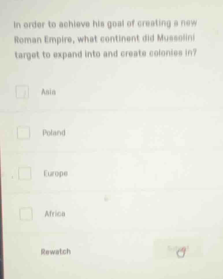 in order to achieve his goal of creating a new roman empire, what conti…