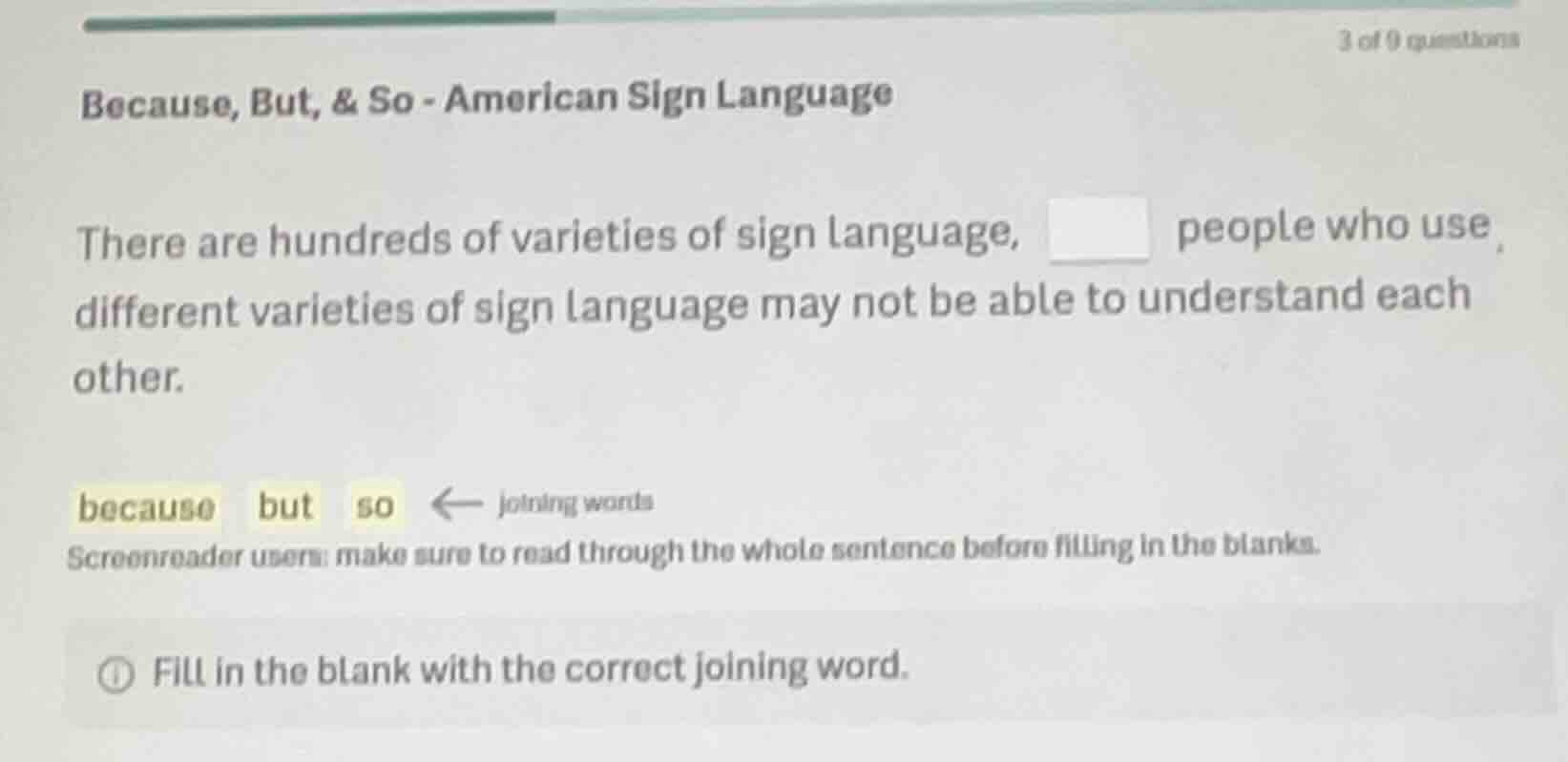 because, but, & so - american sign language there are hundreds of varie…