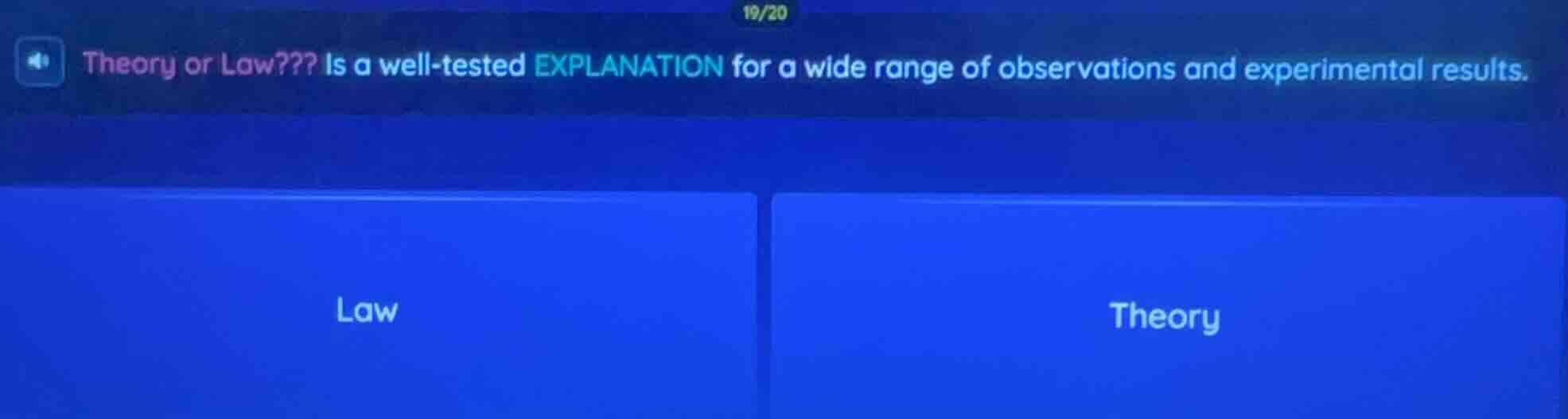 theory or law??? is a well - tested explanation for a wide range of obs…