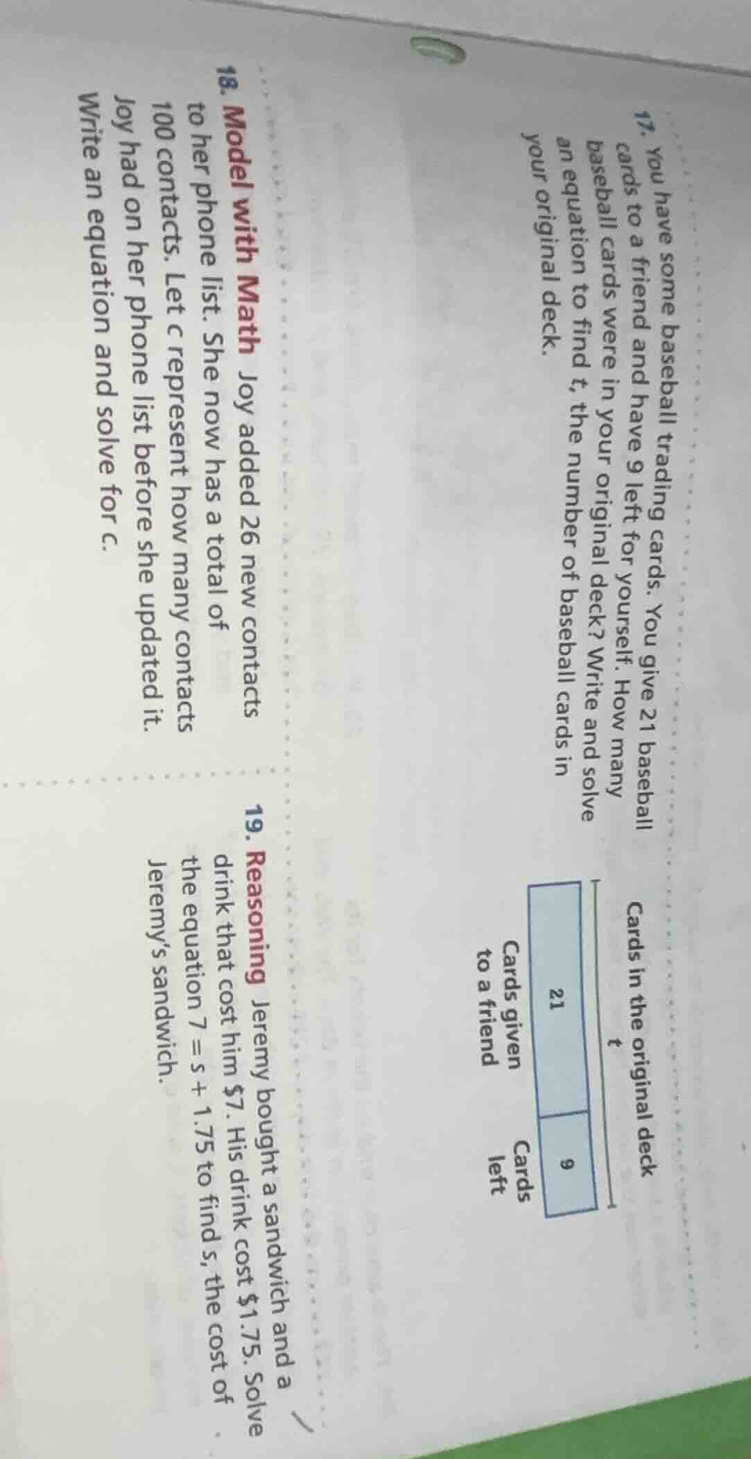 17. you have some baseball trading cards. you give 21 baseball cards to…