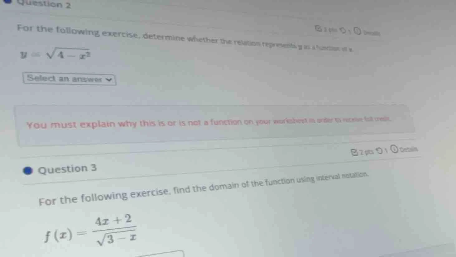 question 2 for the following exercise, determine whether the relation r…