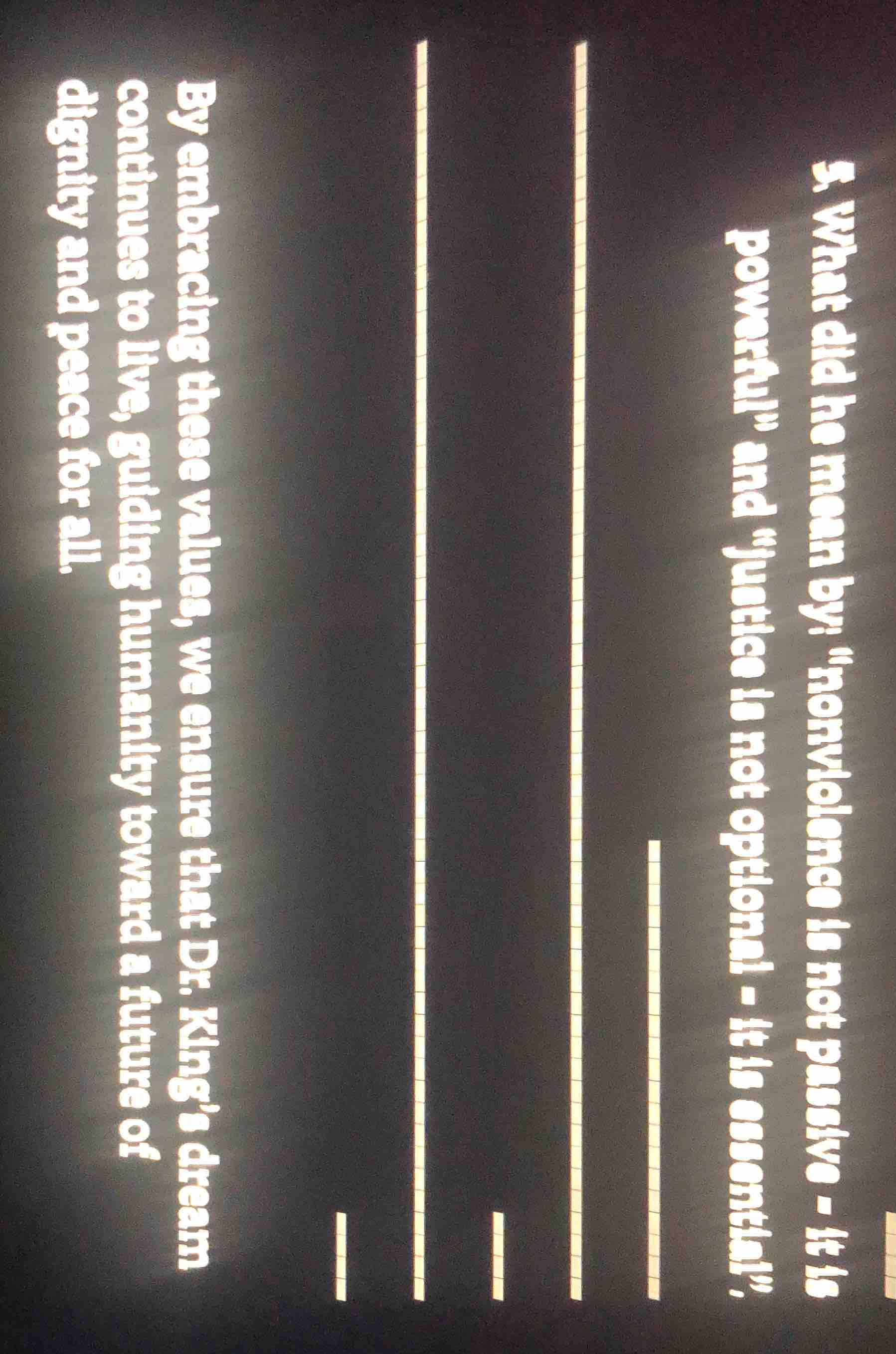 5. what did he mean by: onviolence is not passive - it is powerful,\ an…