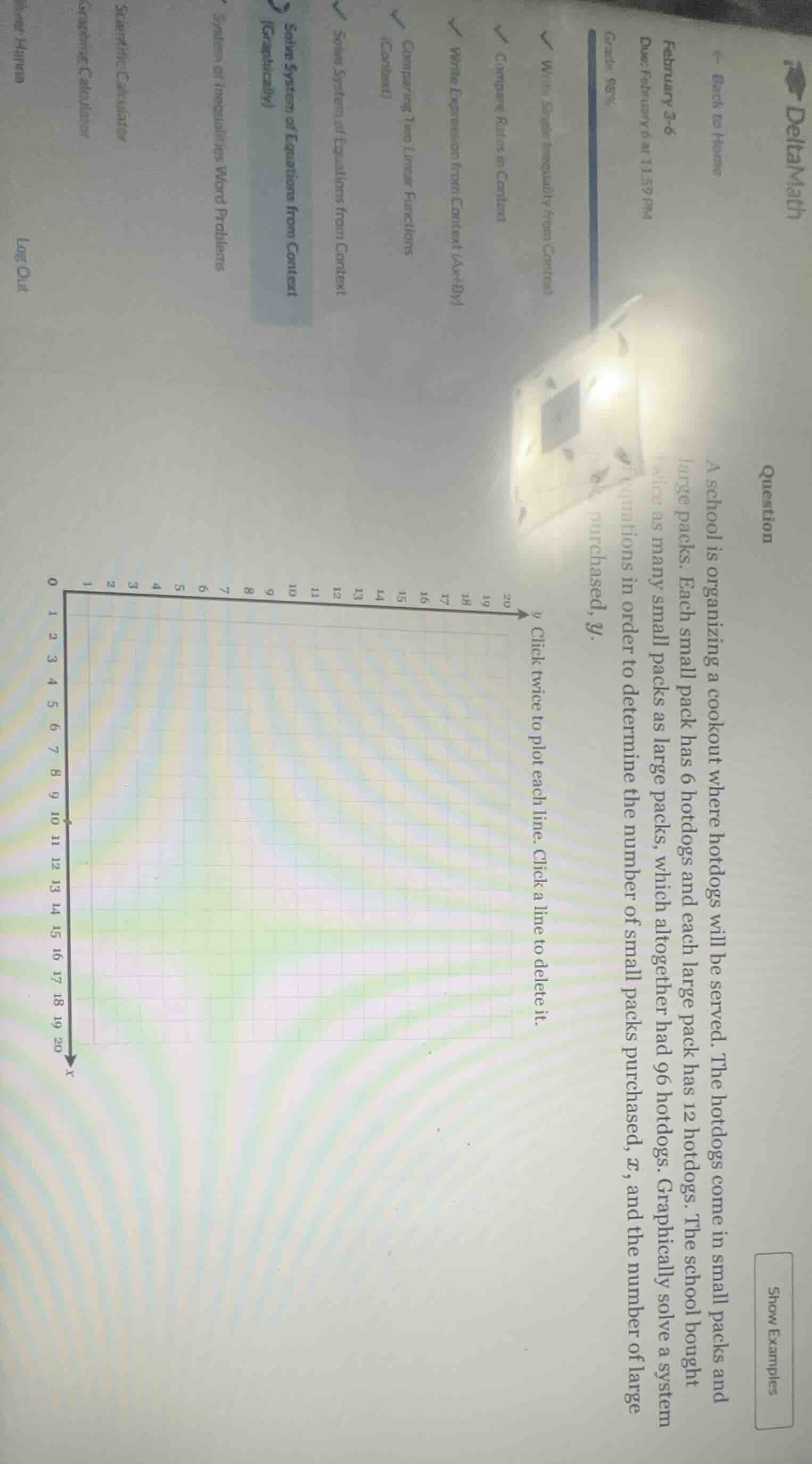 a school is organizing a cookout where hotdogs will be served. the hotd…