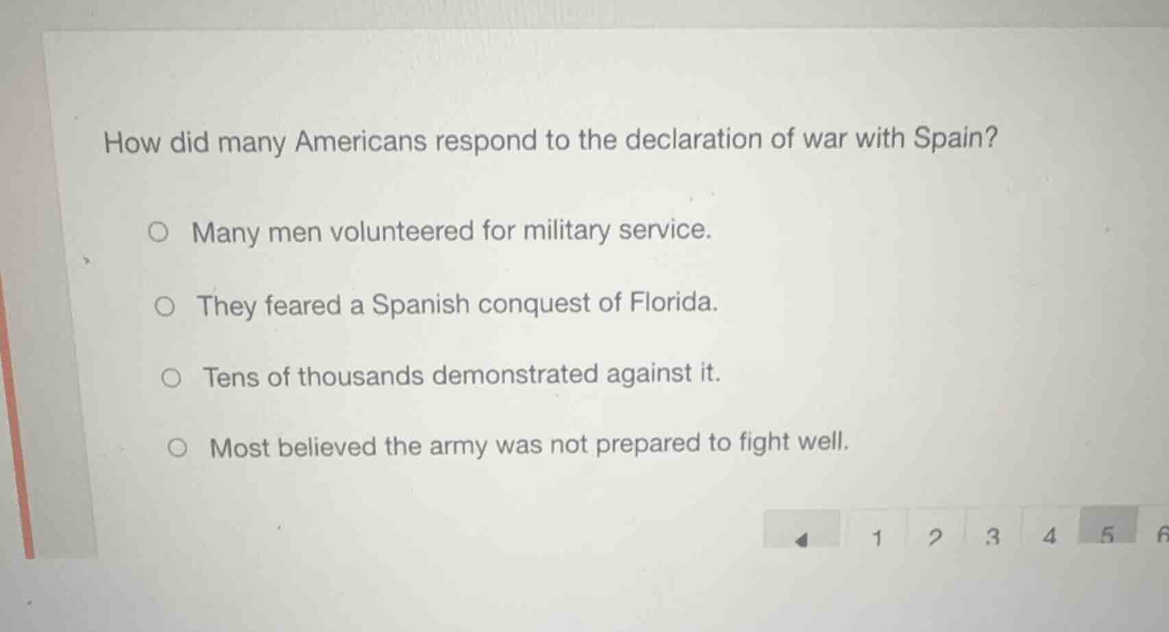 how did many americans respond to the declaration of war with spain? ma…
