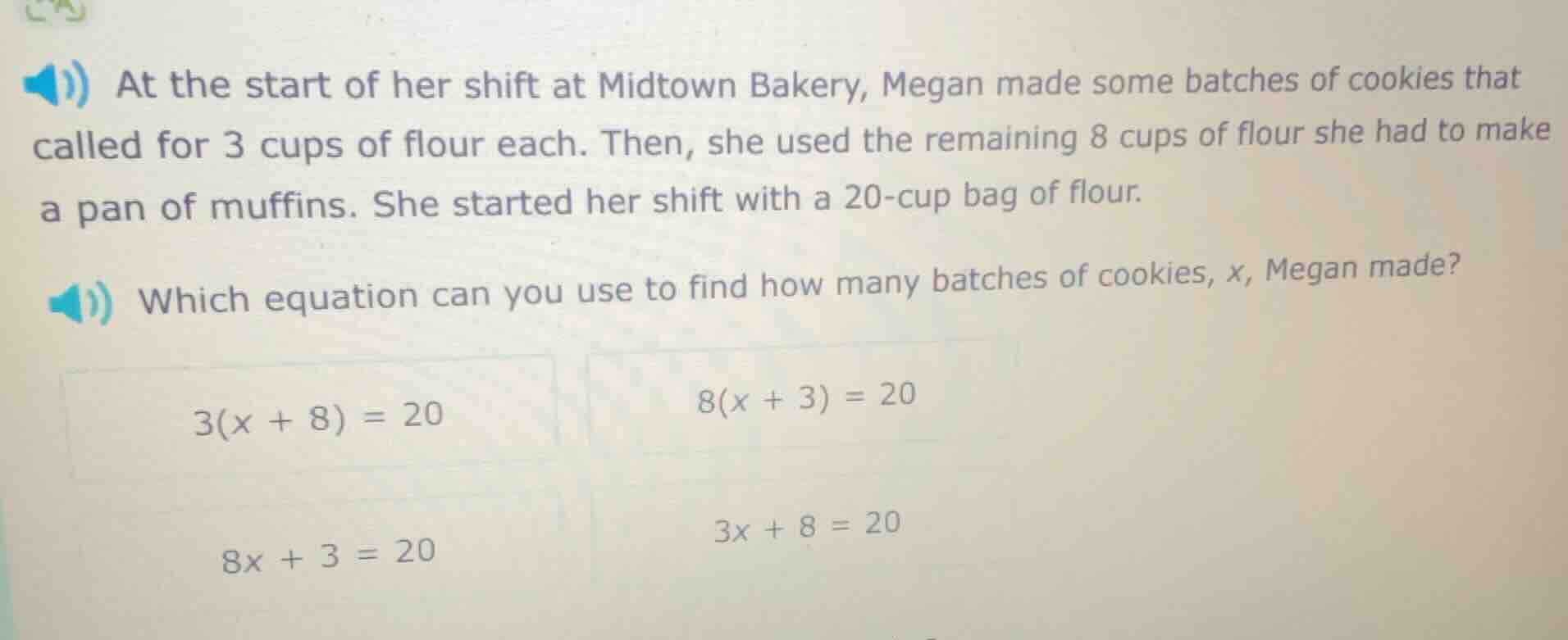 at the start of her shift at midtown bakery, megan made some batches of…