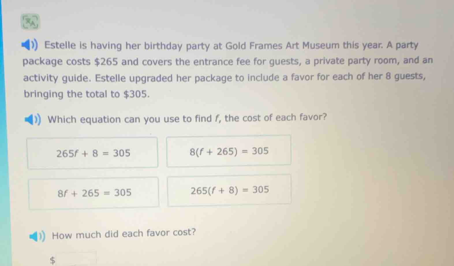 estelle is having her birthday party at gold frames art museum this yea…