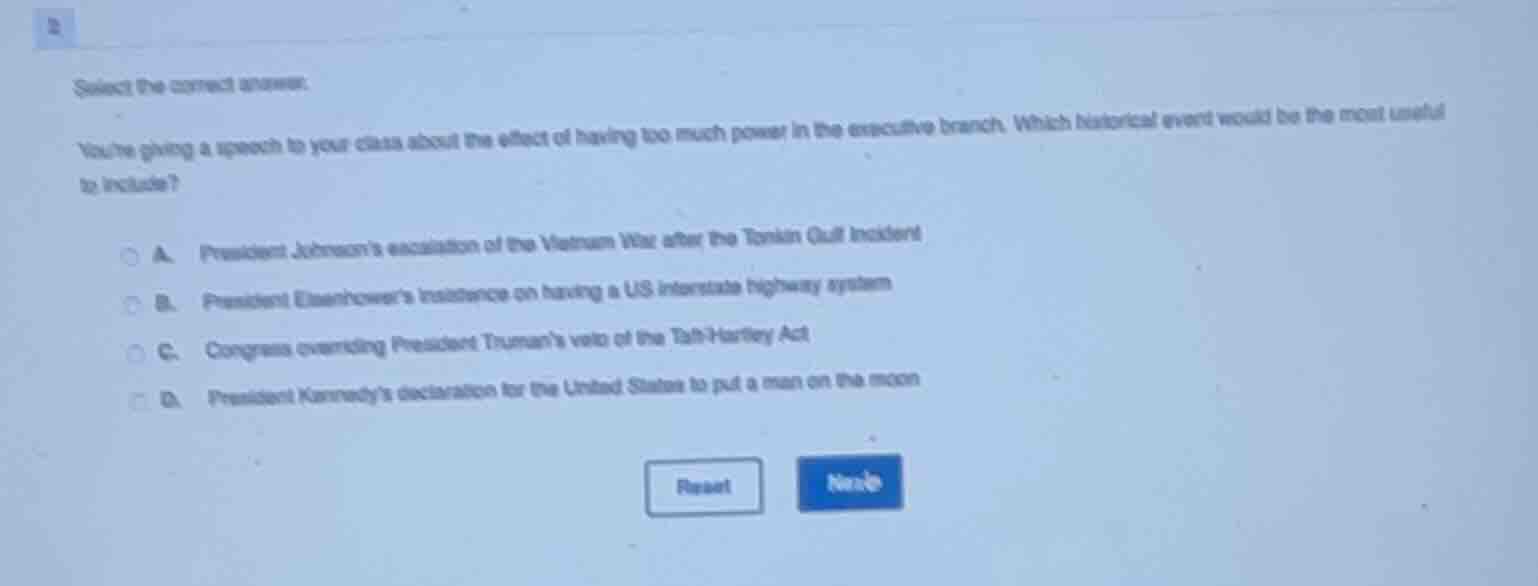 select the correct answer. youre giving a speech to your class about th…