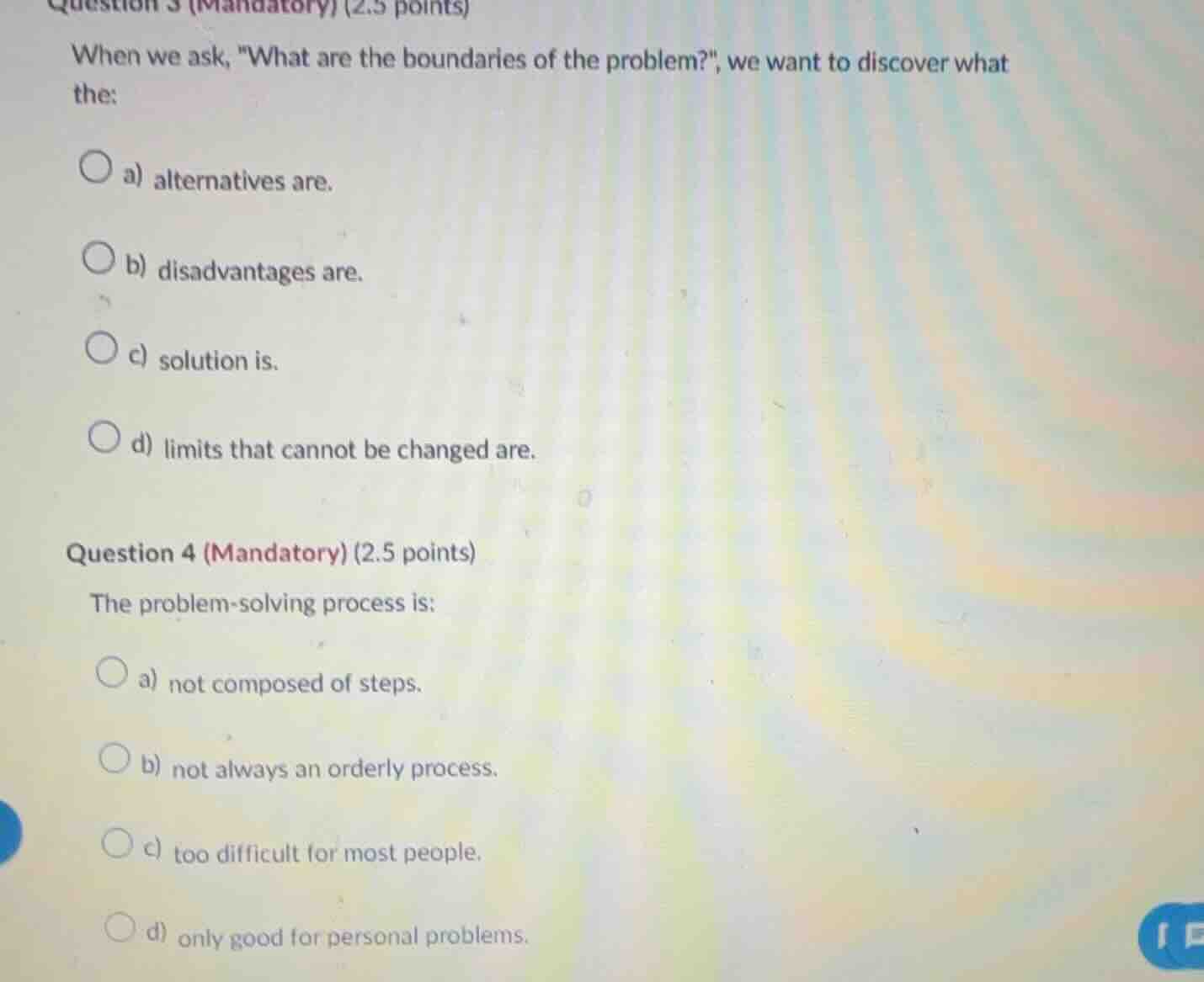 question 3 (mandatory) (2.5 points) when we ask, \what are the boundari…