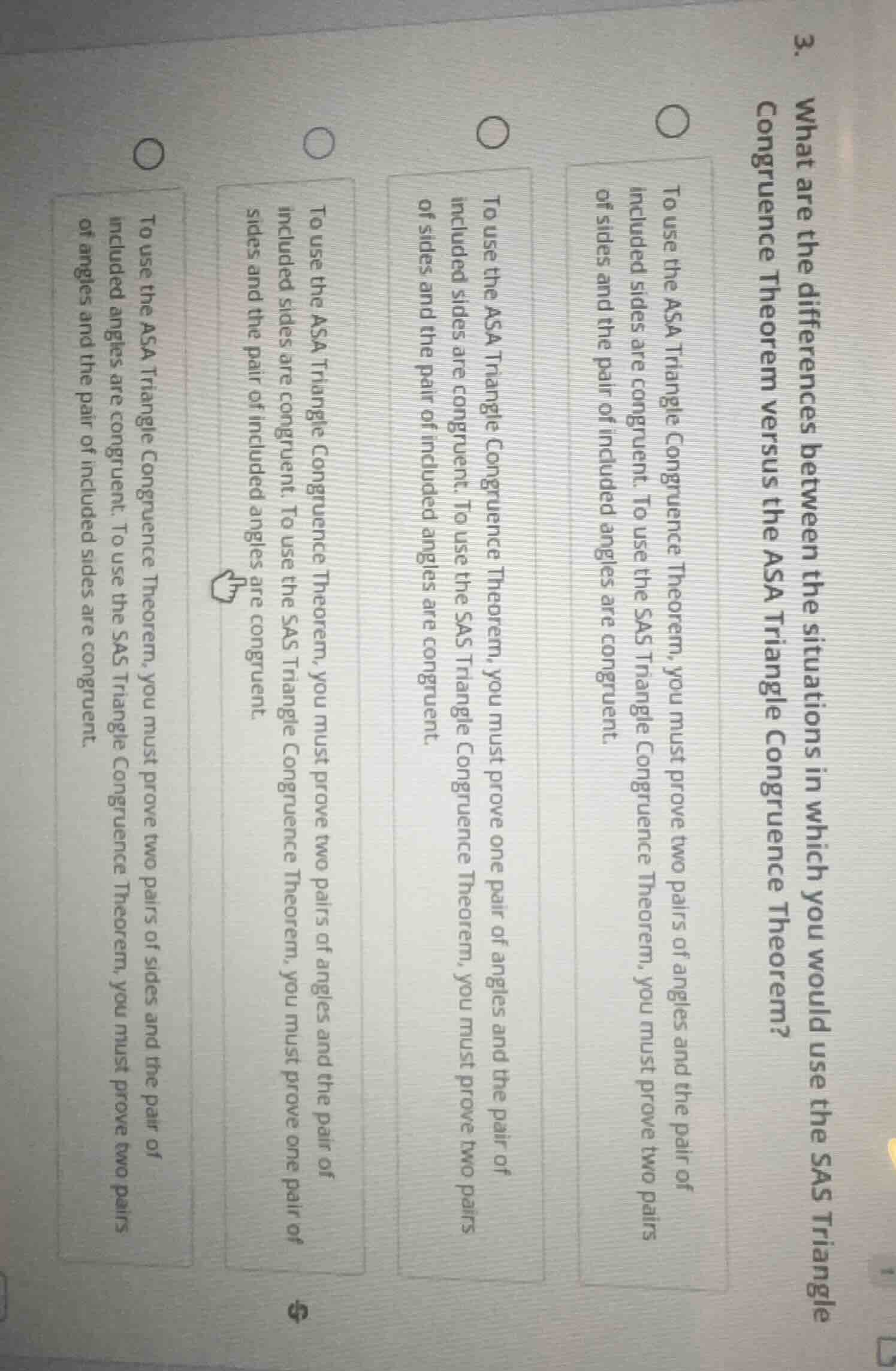 3. what are the differences between the situations in which you would u…