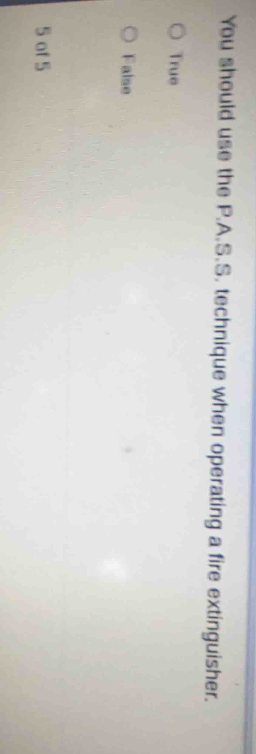 you should use the p.a.s.s. technique when operating a fire extinguishe…