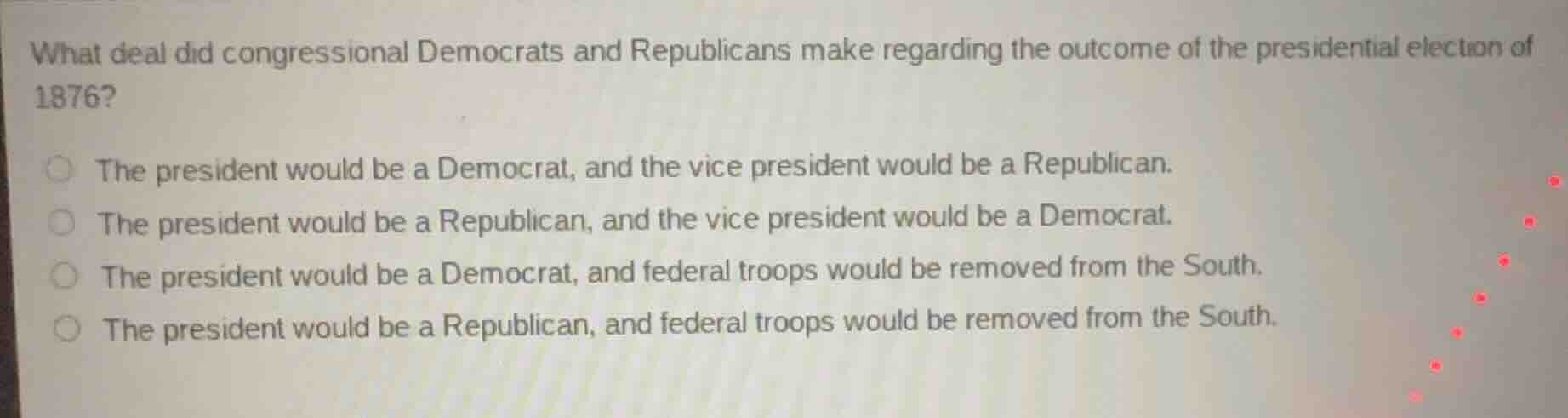 what deal did congressional democrats and republicans make regarding th…