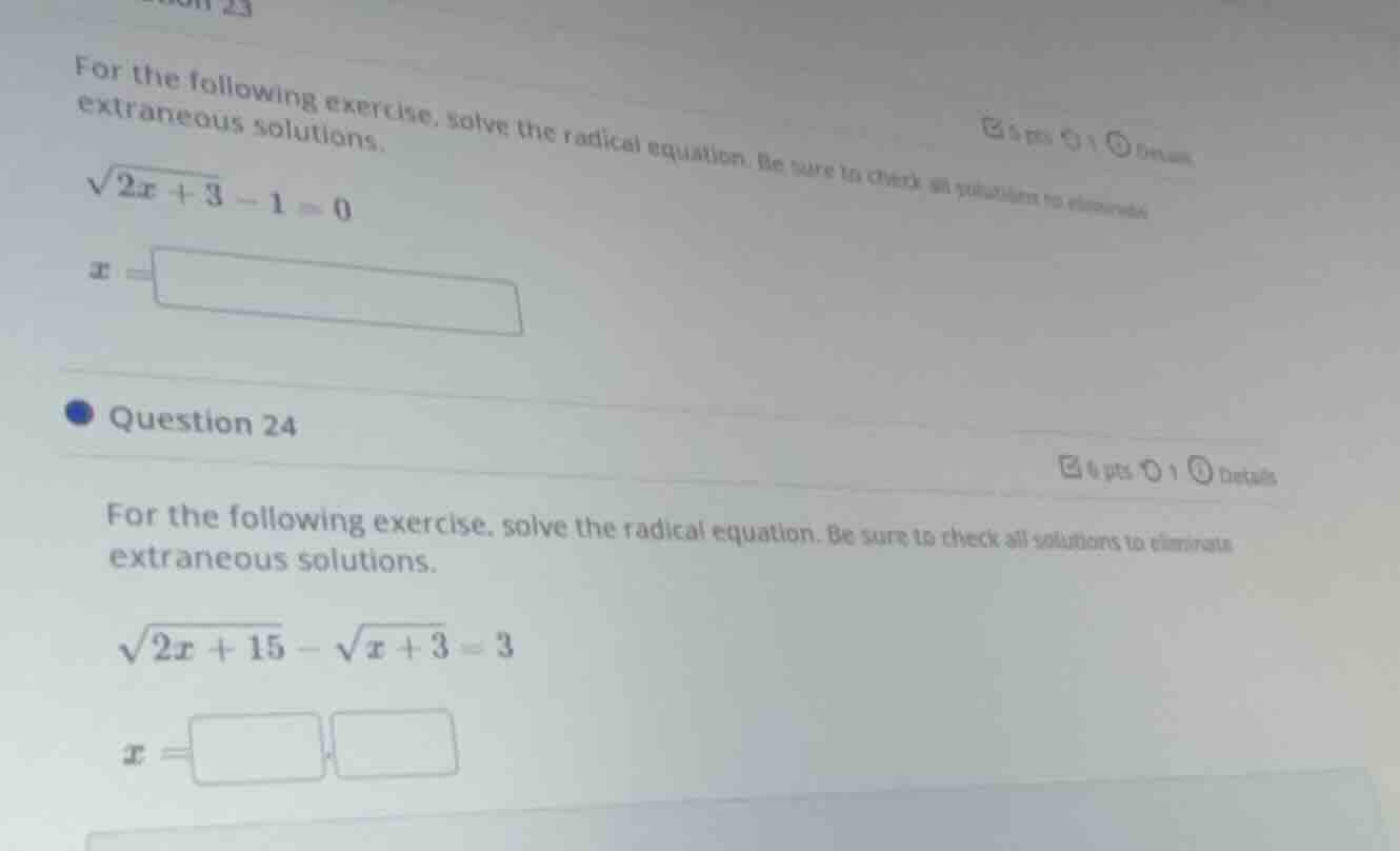 for the following exercise, solve the radical equation. be sure to chec…