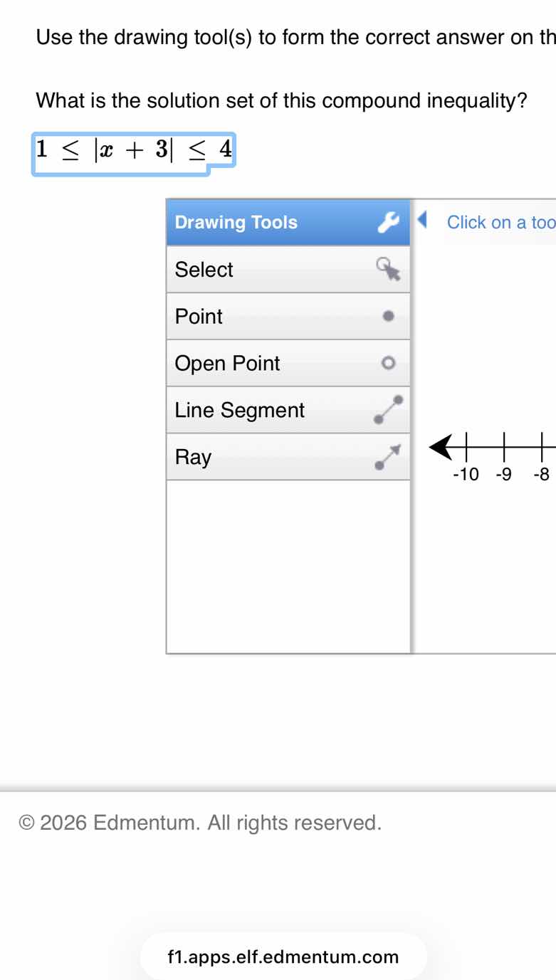 use the drawing tool(s) to form the correct answer on th what is the so…