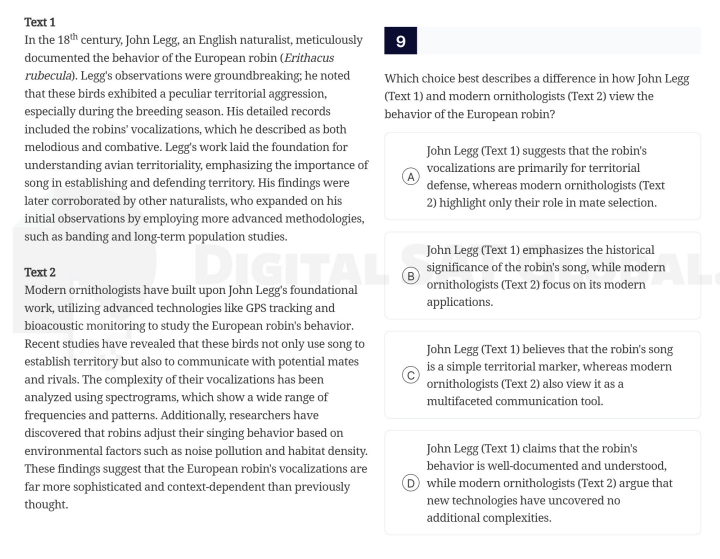 text 1 in the 18th century, john legg, an english naturalist, meticulou…