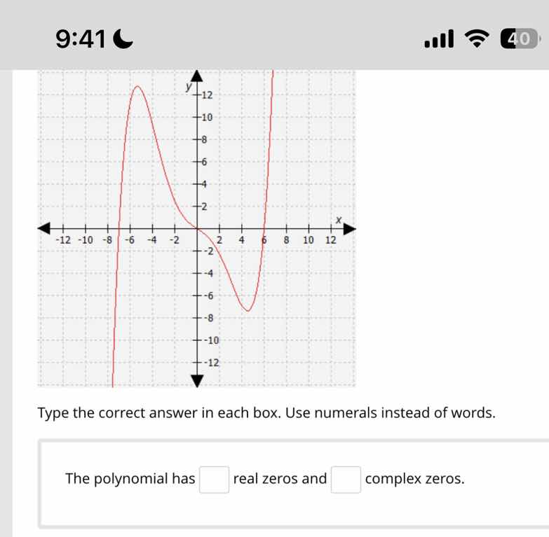 type the correct answer in each box. use numerals instead of words. the…