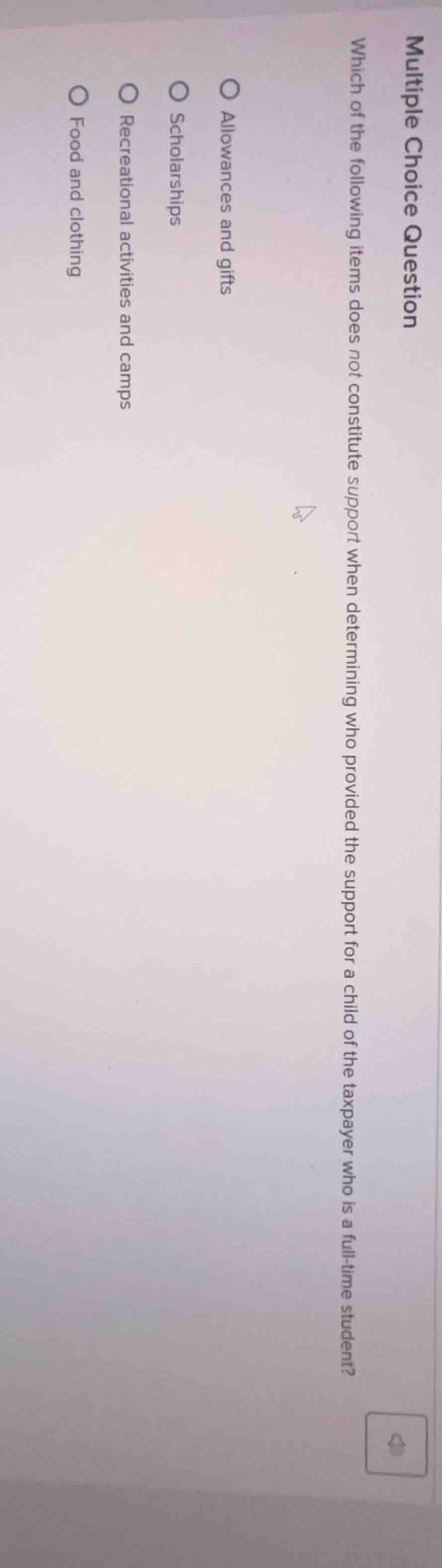 multiple choice question which of the following items does not constitu…