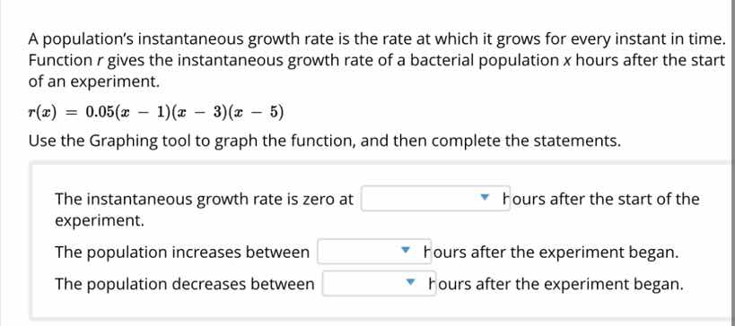 a populations instantaneous growth rate is the rate at which it grows f…