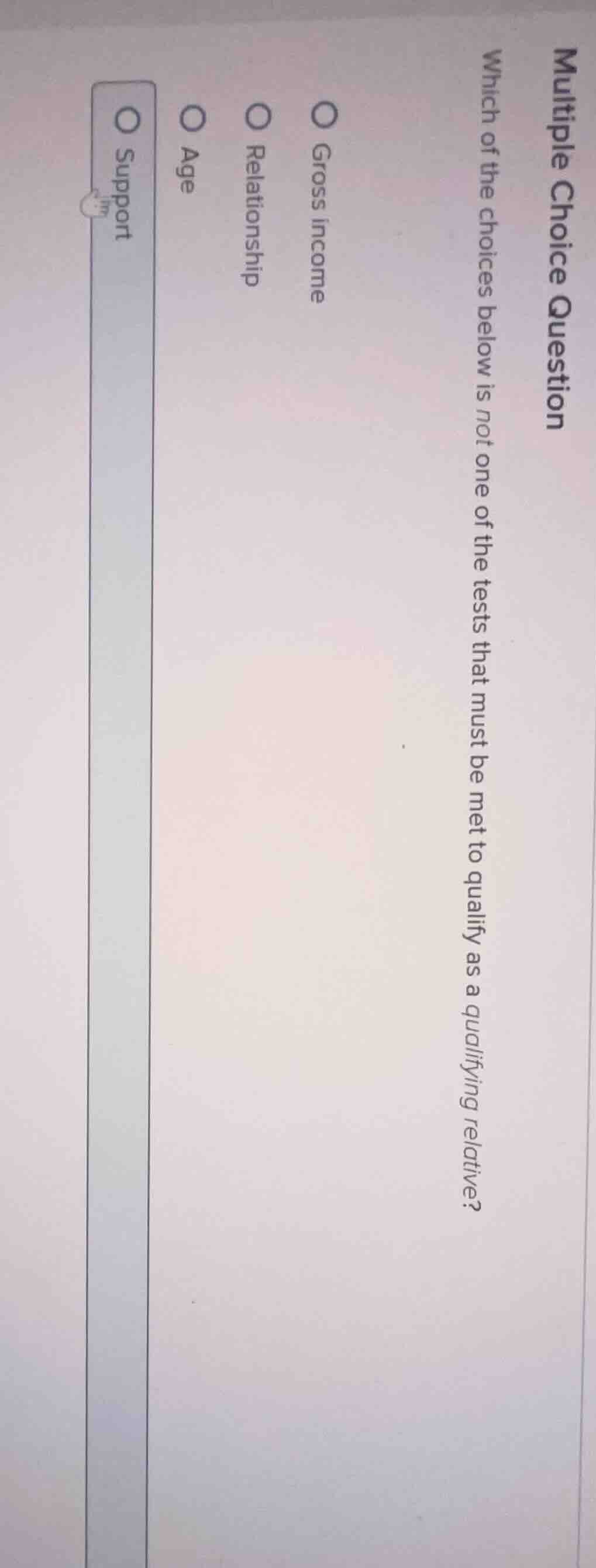 multiple choice question which of the choices below is not one of the t…