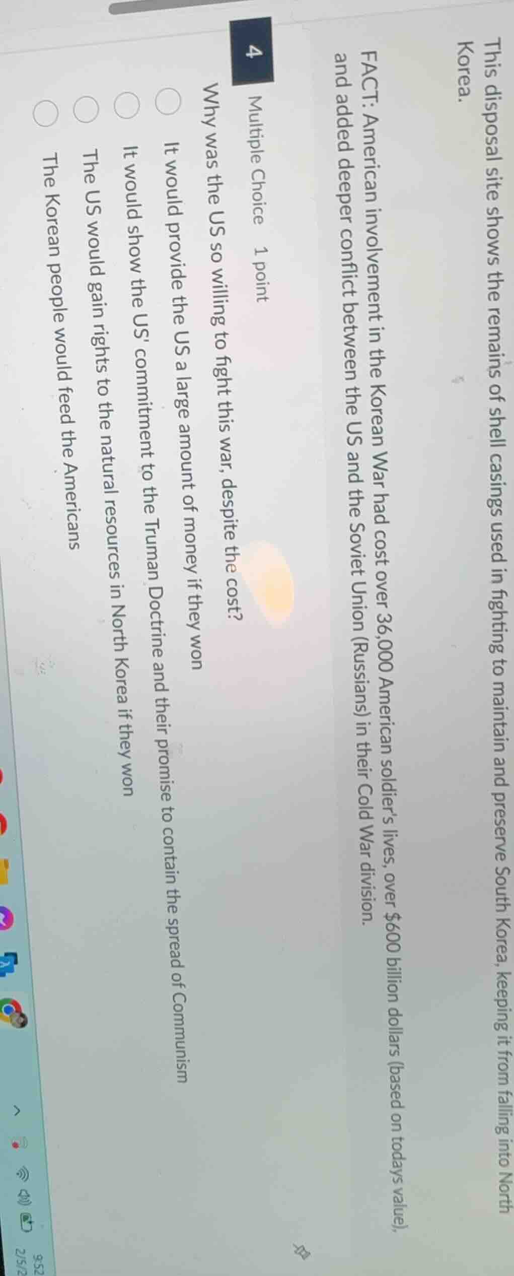 fact: american involvement in the korean war had cost over 36,000 ameri…