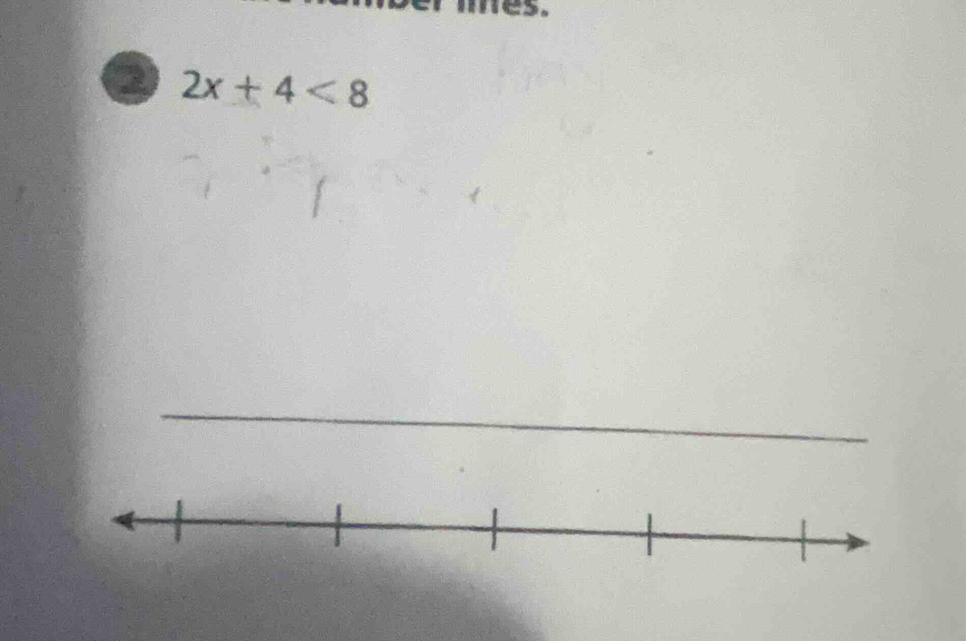 2x + 4 < 8