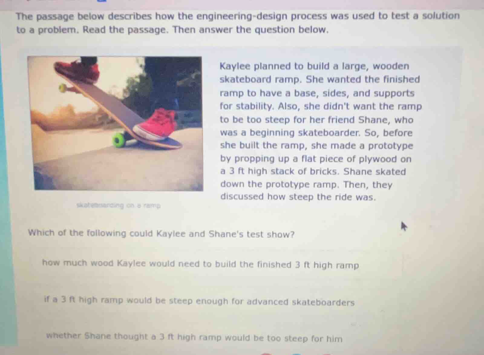 the passage below describes how the engineering - design process was us…