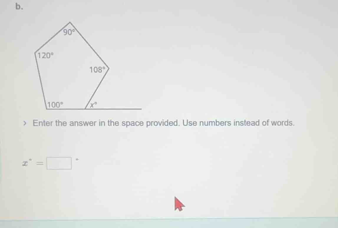 b. enter the answer in the space provided. use numbers instead of words…