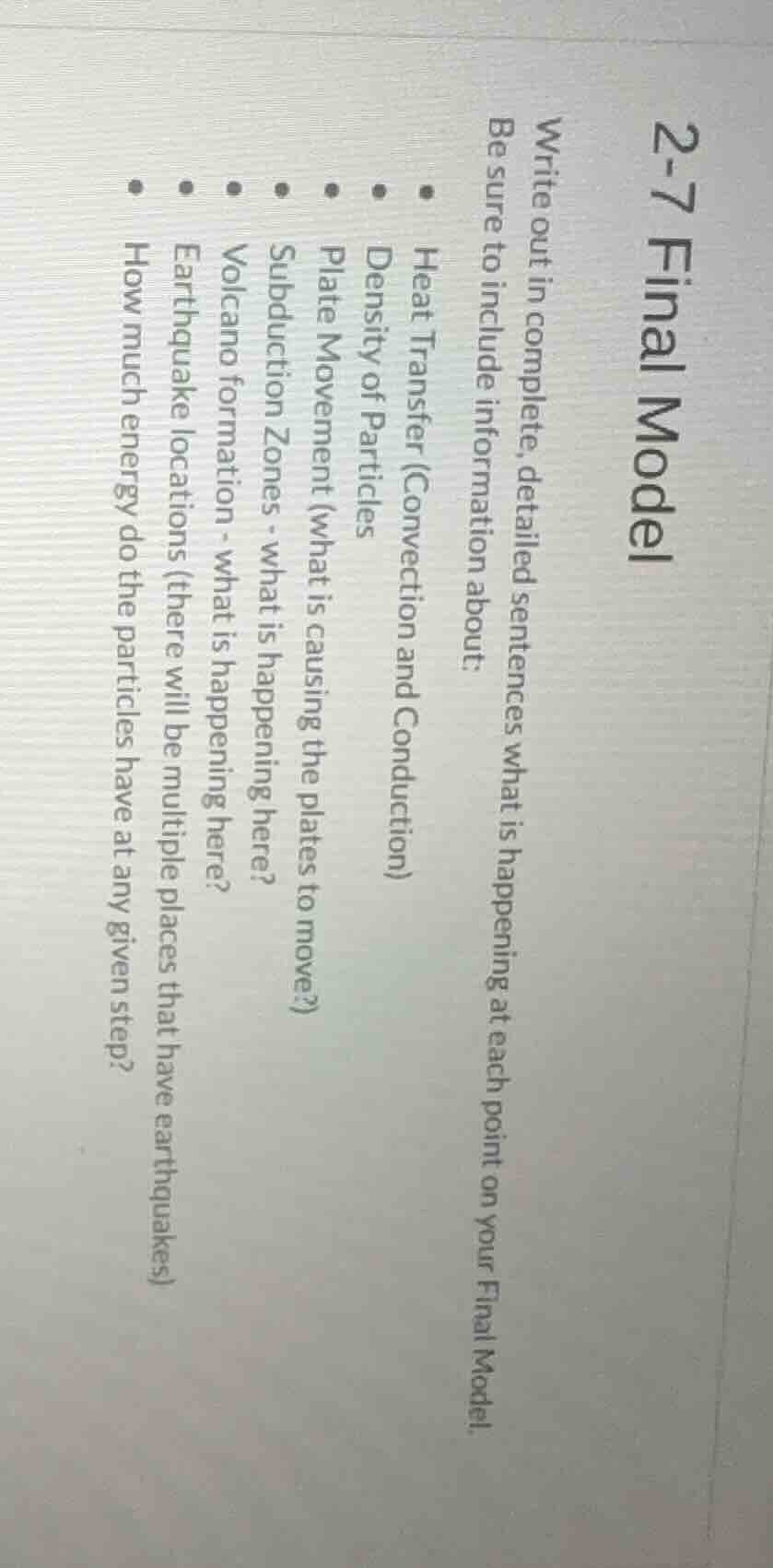 2-7 final model write out in complete, detailed sentences what is happe…