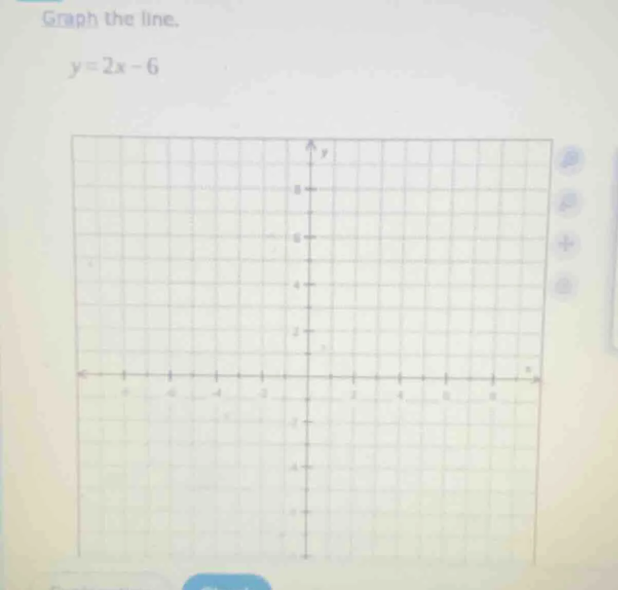 graph the line. y = 2x - 6