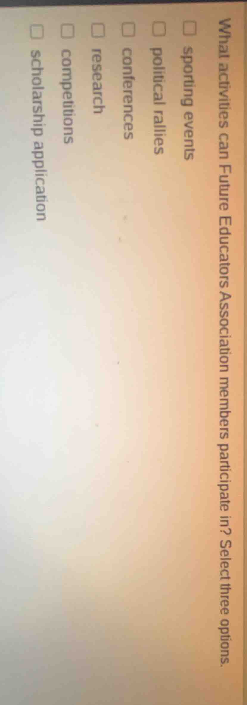 what activities can future educators association members participate in…