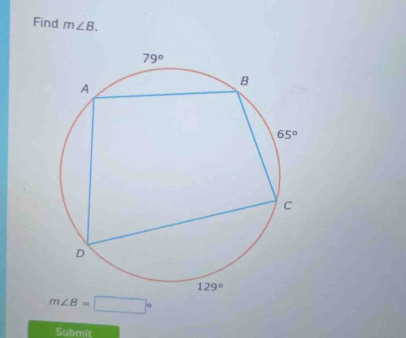 find ( mangle b ). ( mangle b = square^circ )