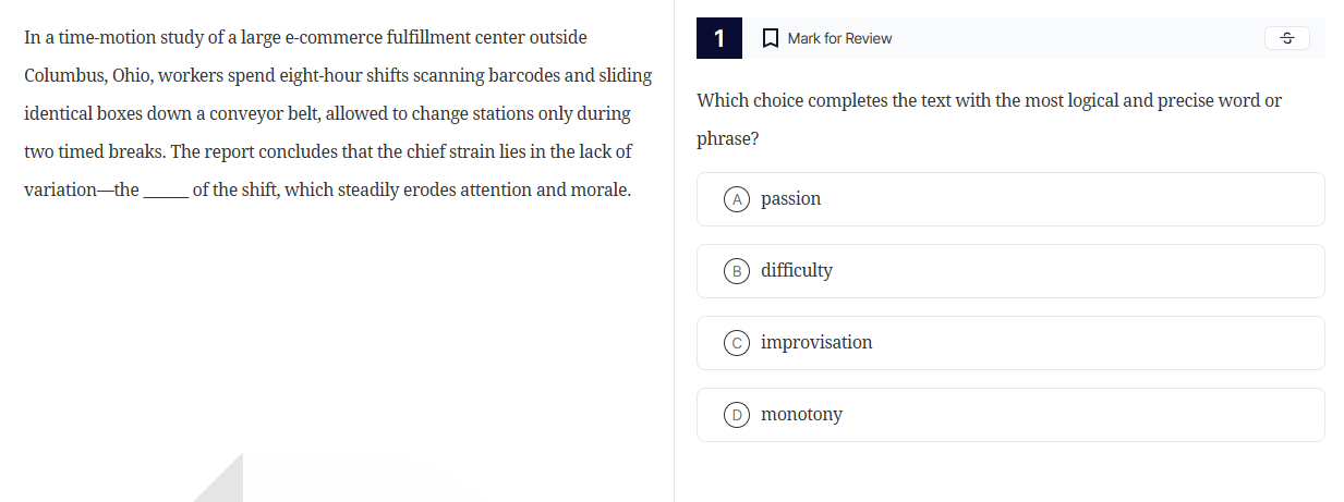 in a time - motion study of a large e - commerce fulfillment center out…
