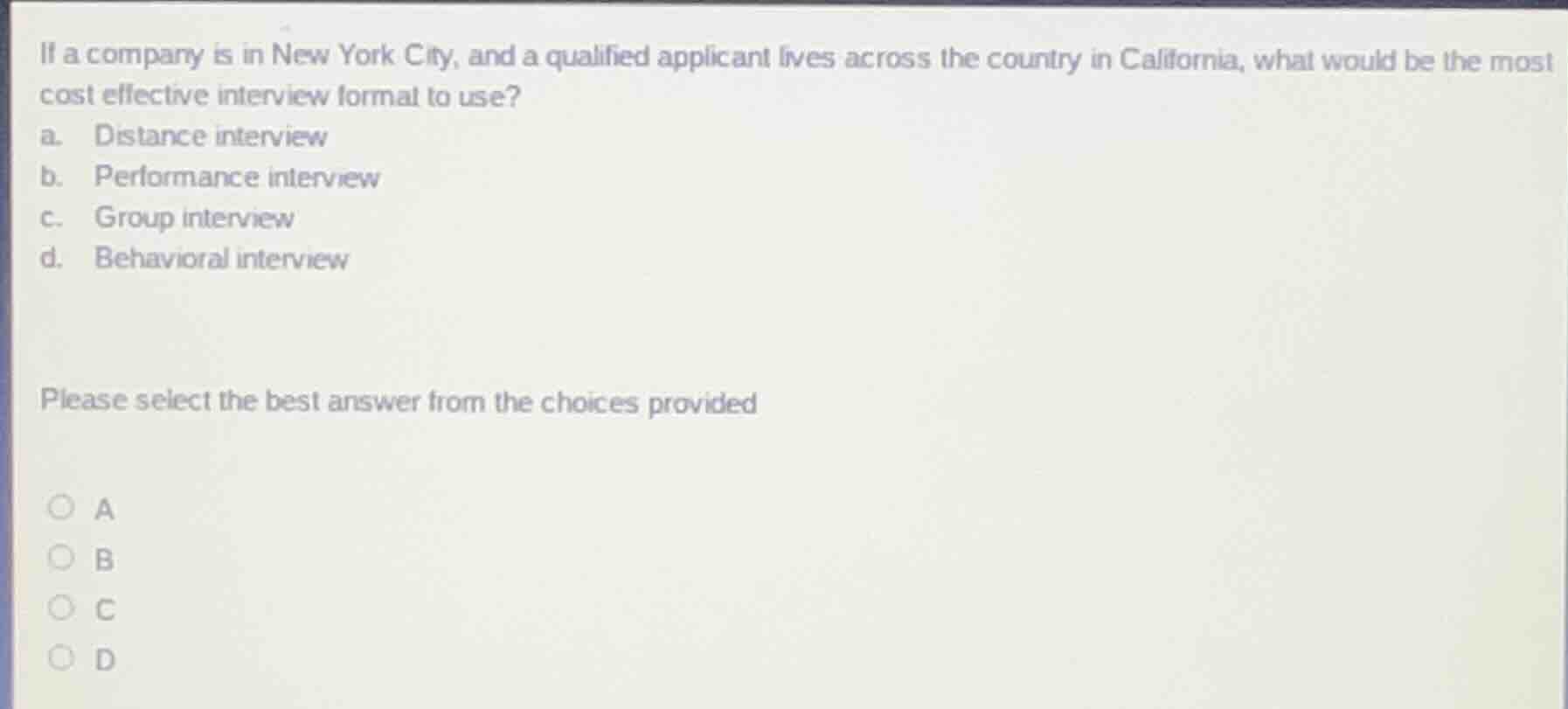 if a company is in new york city, and a qualified applicant lives acros…