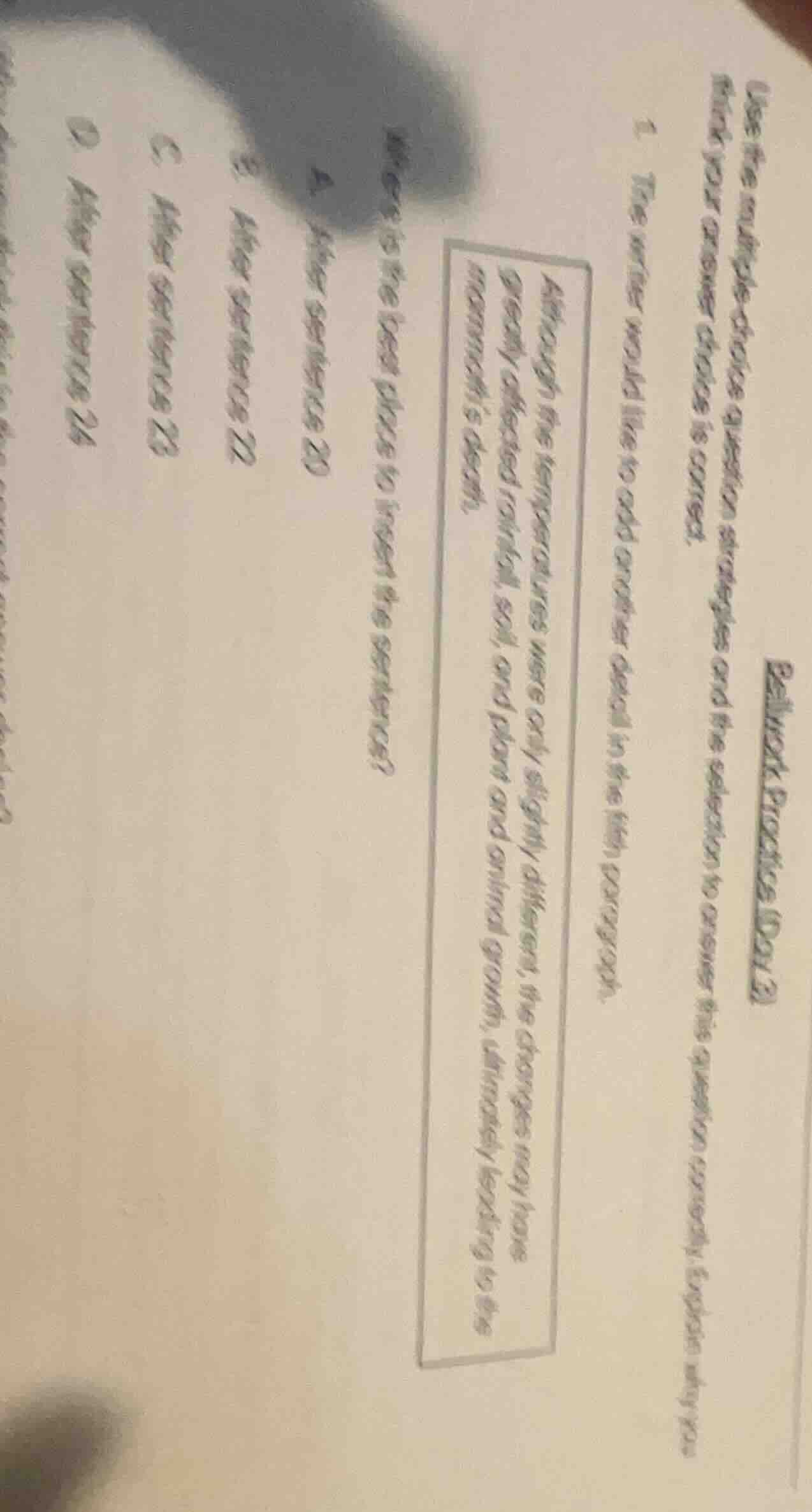 bellwork practice (day 3) use the multiple-choice question strategies a…