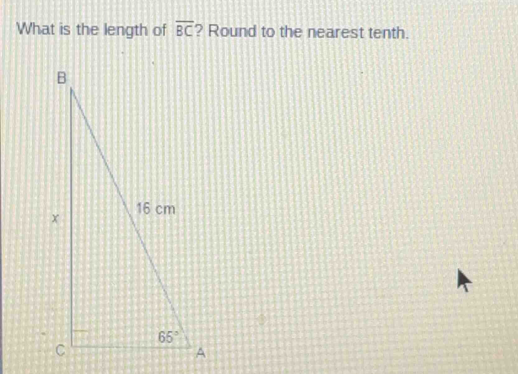 what is the length of $overline{bc}$? round to the nearest tenth.