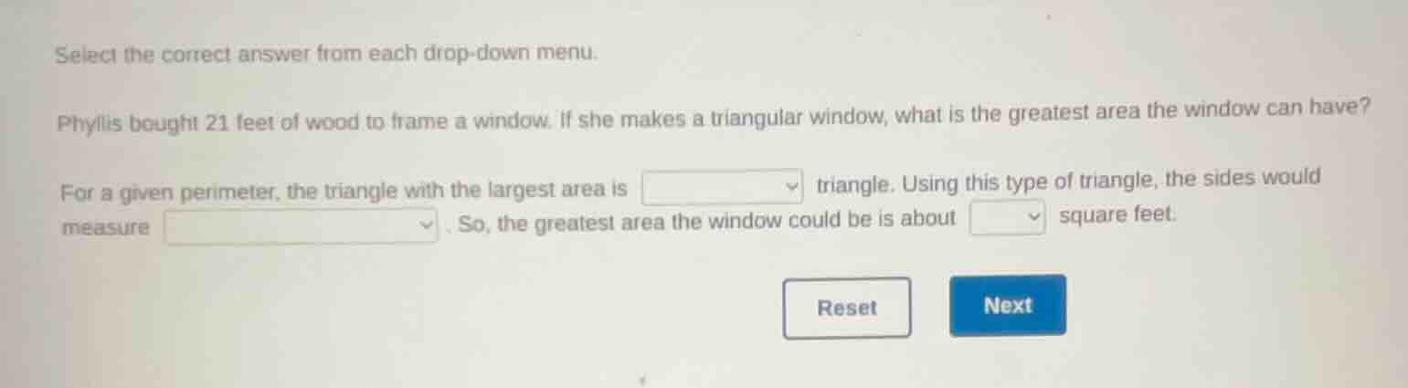 select the correct answer from each drop - down menu. phyllis bought 21…