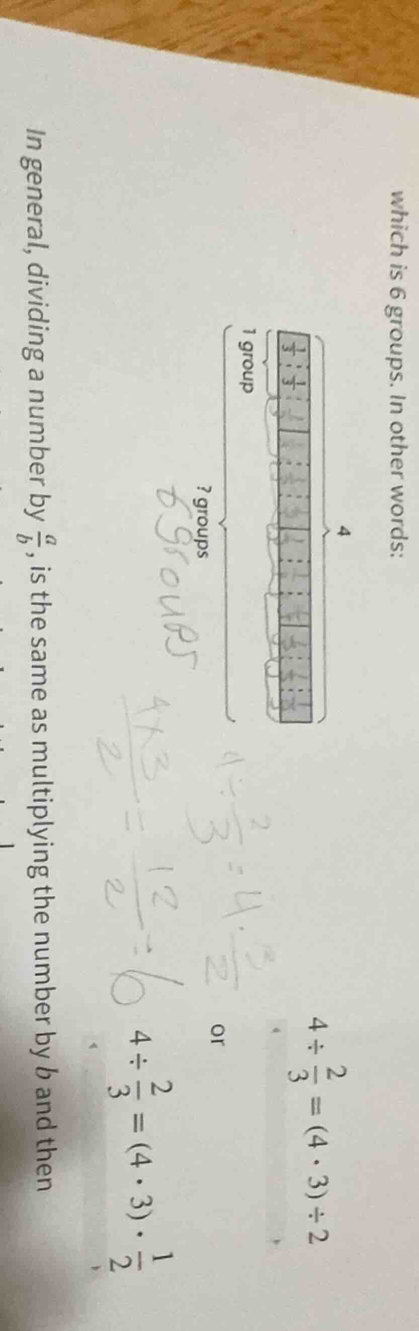 which is 6 groups. in other words: (an image here) or $4\\div \\frac{2}…
