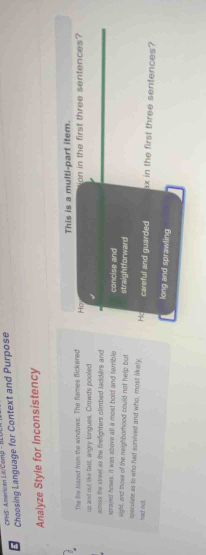 this is a multi - part item. how analysis question about the first thre…