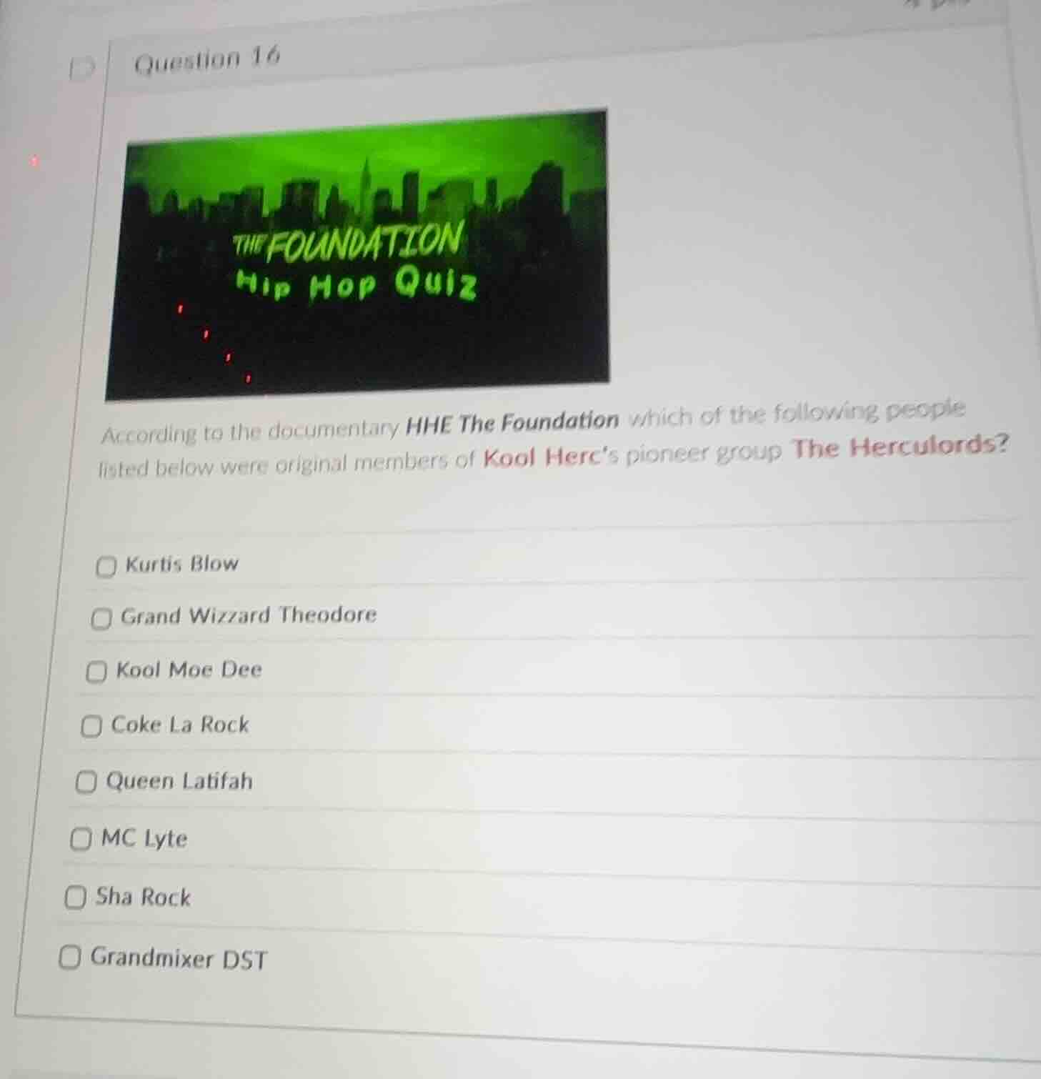 question 16 according to the documentary hhe the foundation which of th…