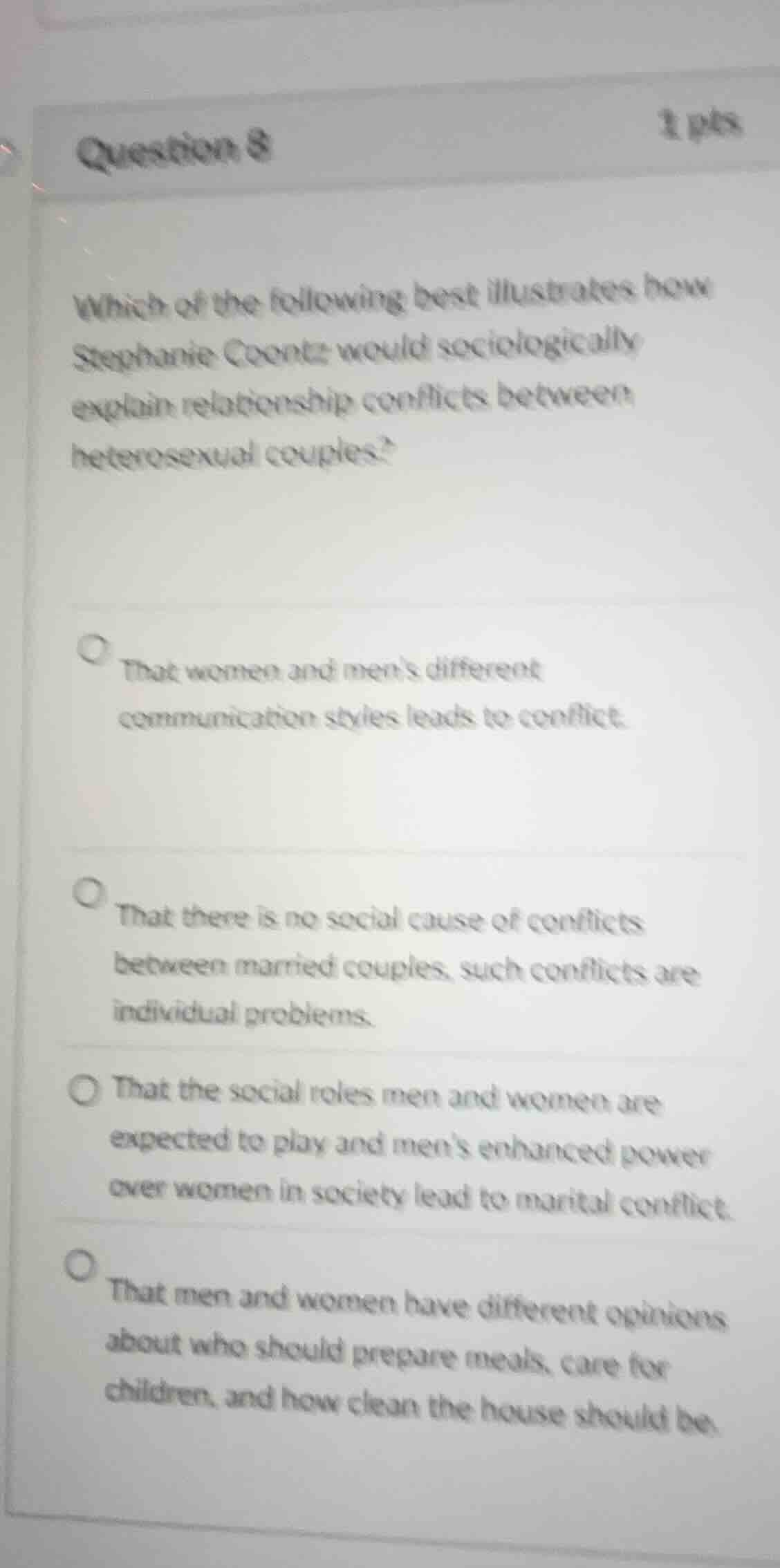 question 8 1 pts which of the following best illustrates how stephanie …