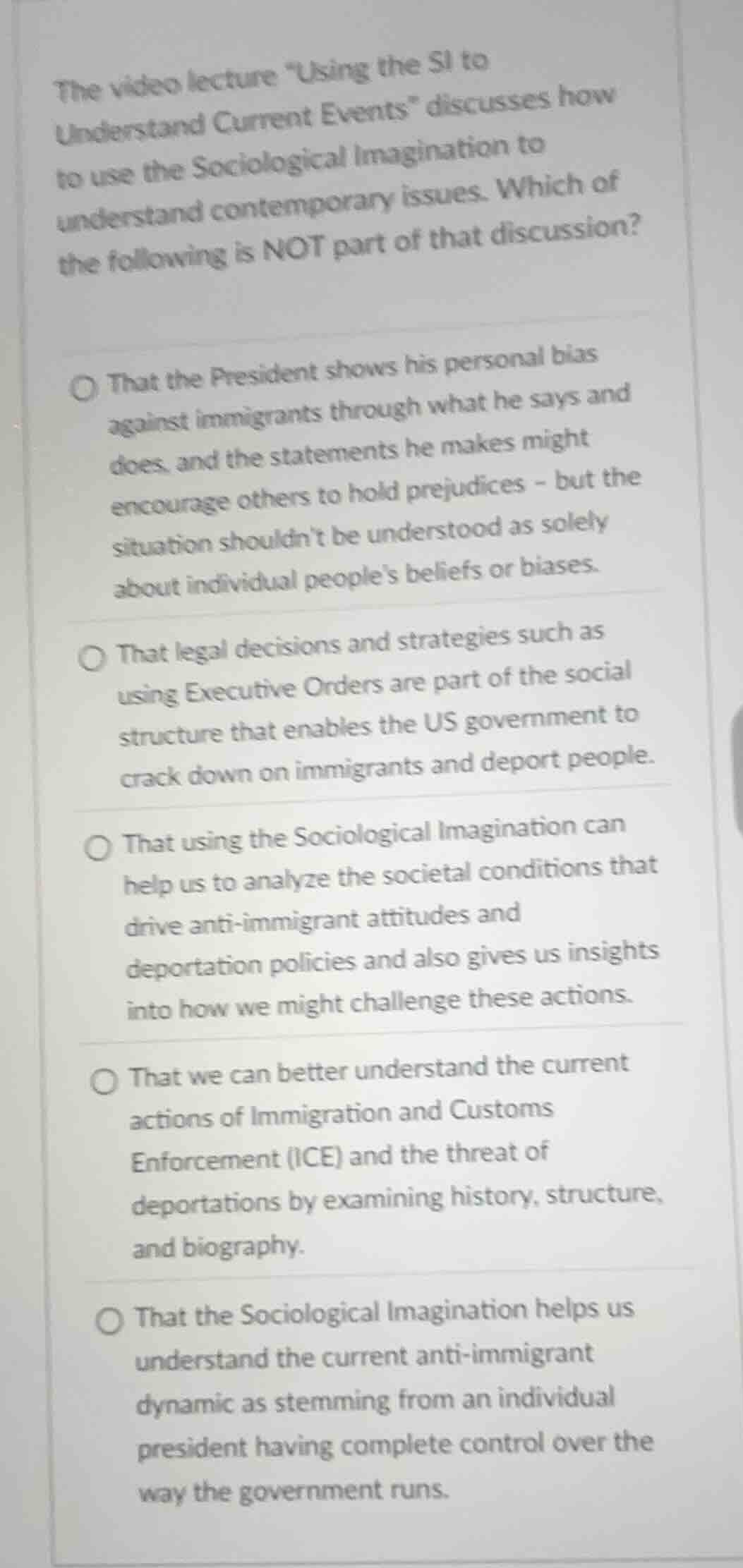 the video lecture \using the si to understand current events\ discusses…